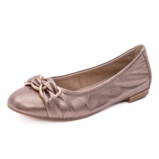 Balerini dama Caprice taupe piele naturala 9-22114-46 341