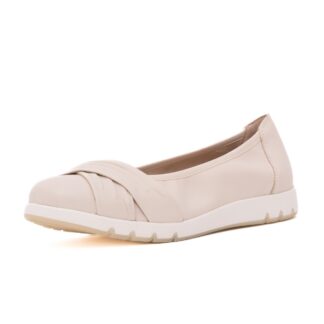 Balerini dama casual Caprice alb piele naturala 9-22118-44 170