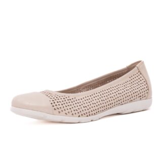 Balerini dama casual Caprice crem piele naturala 9-22151-42 140