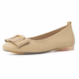 Balerini dama PASS Collection M4M480009E 03-N bej piele naturala