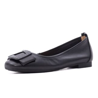 Balerini dama PASS Collection M4M480012A 01-N negru piele naturala