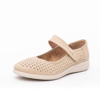 Balerini dama KARISMA 8OWB60020B 03-N bej piele naturala