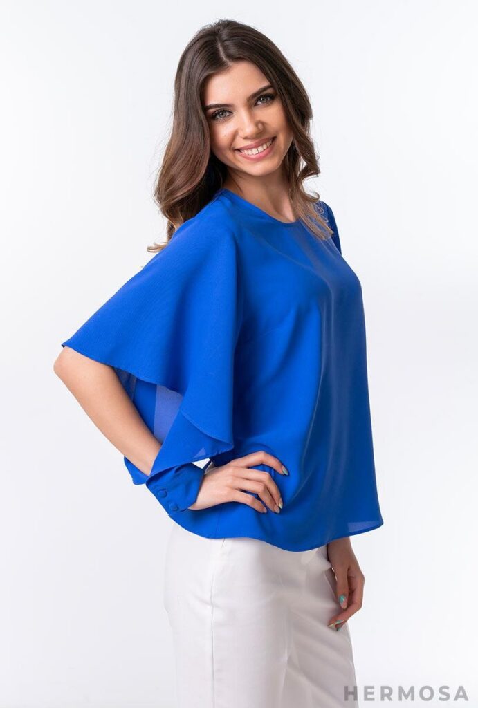 Bluze dama Hermosa albastru vascoza