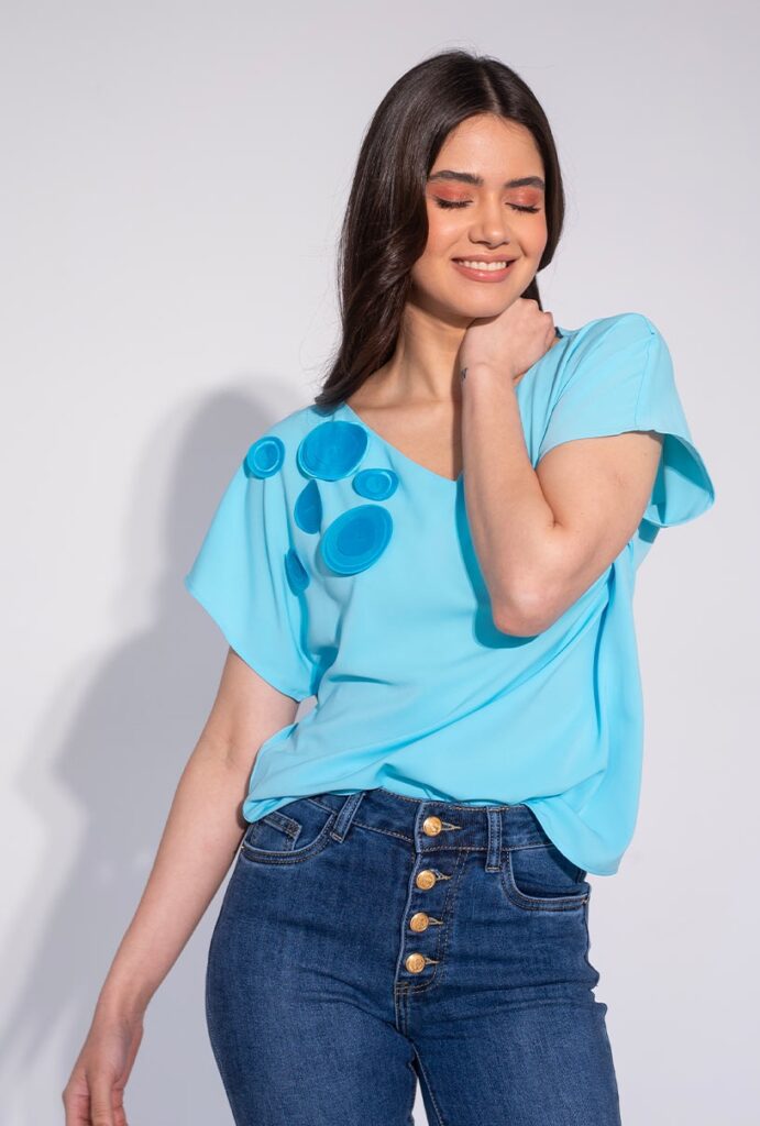 Bluze dama Hermosa bleu vascoza