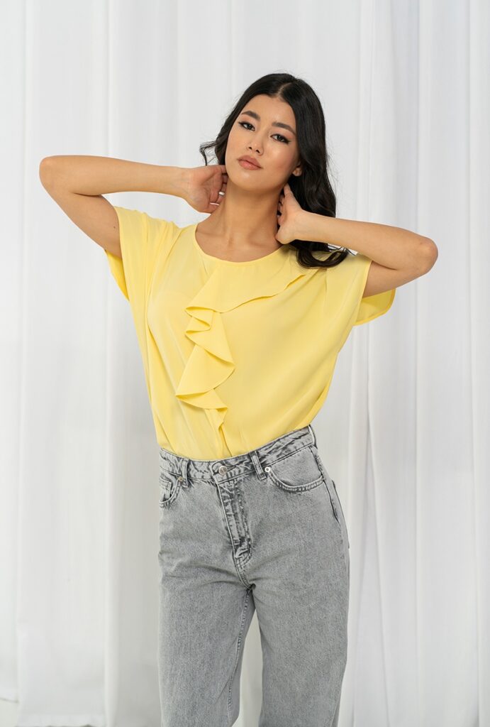 Bluze dama Hermosa galben vascoza