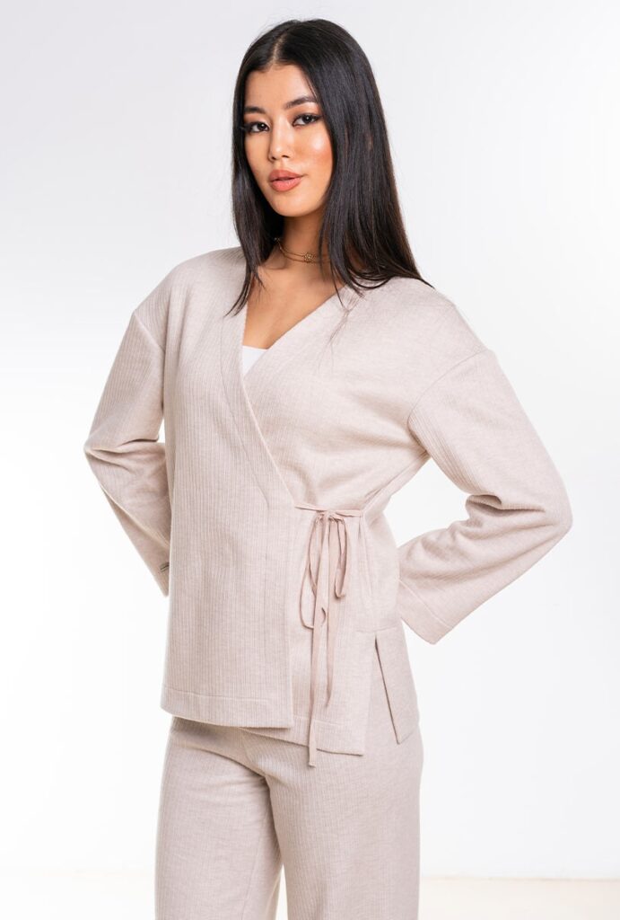 Bluze dama Hermosa crem tricot