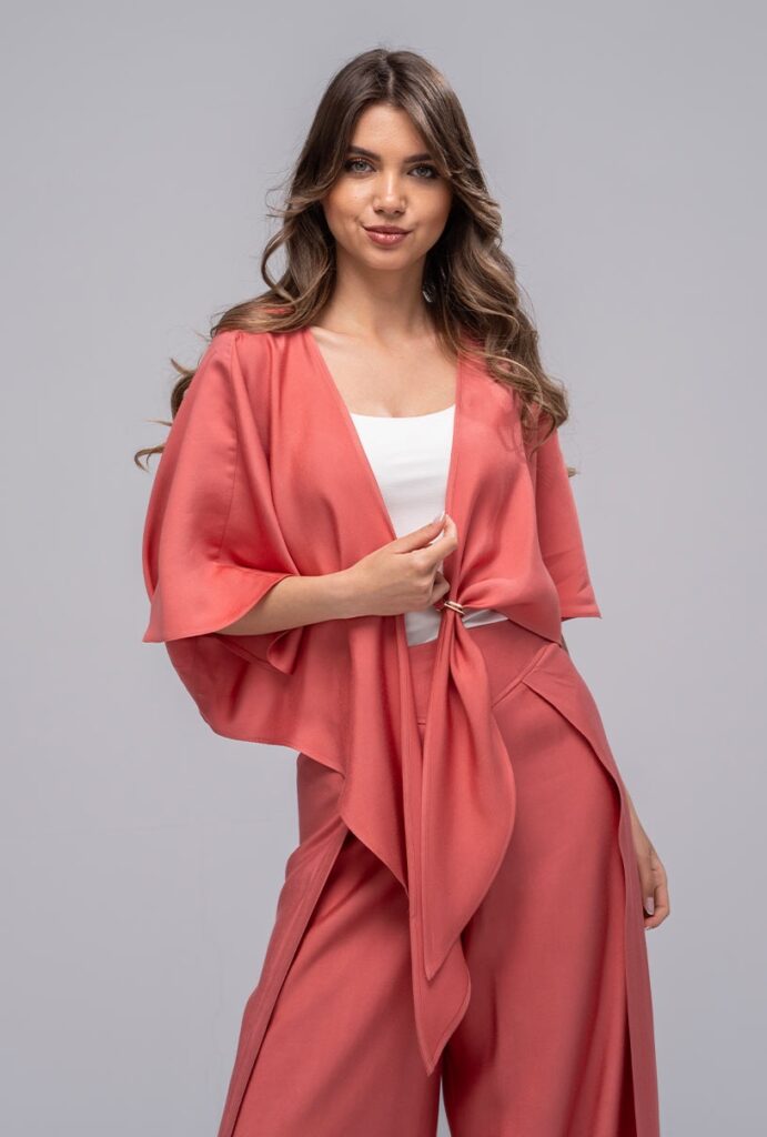 Bluze dama Hermosa portocaliu rayon