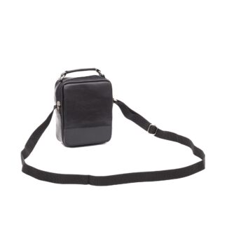 Borseta barbati casual Gentomix negru piele naturala de bovine