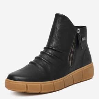 Botine dama casual Remonte D1T73-00 negru piele naturala