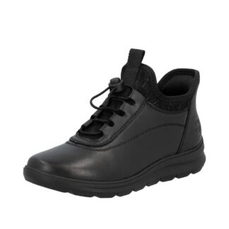 Botine dama Rieker negru piele naturala Z0057-00