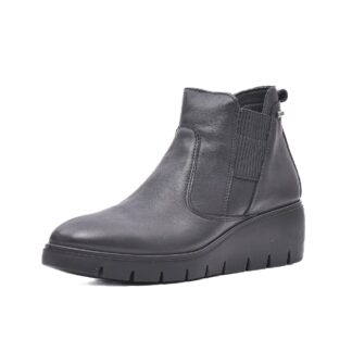 Botine dama IMAC IC655288 01-N negru piele naturala