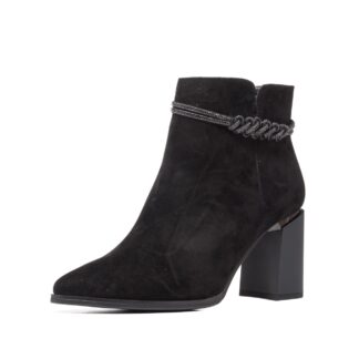 Botine dama Epica K3K330017 01-L negru piele intoarsa