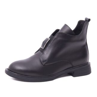 Botine dama Dogati negru piele naturala