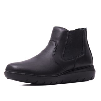 Botine dama IMAC IC856370 01-N negru piele naturala