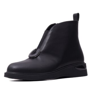 Botine dama KARISMA JYJY70002B 01-N negru piele naturala