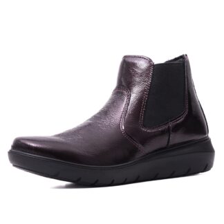 Botine dama IMAC IC856370 23-L bordo piele lacuita