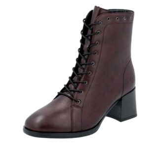 Botine dama Remonte D0V78-35 bordo piele naturala