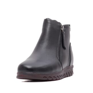 Botine dama casual PASS Collection J8J800009A 01-N negru piele naturala