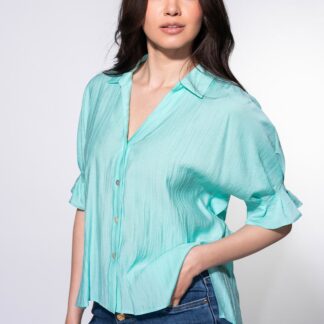 Camasi dama Hermosa bleu organza