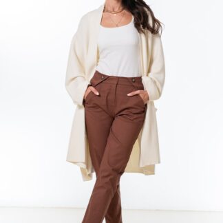 Pulovere dama Hermosa alb tricot