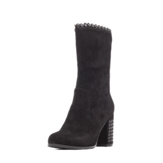 Cizme dama elegant Epica negru piele intoarsa F20-M112