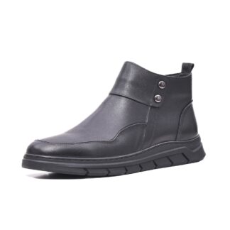 Ghete barbati Otter E6E650008B 01-N negru piele naturala