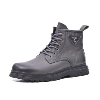 Ghete barbati Otter E6E650020C 51-N gri piele naturala