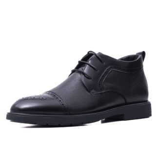 Ghete barbati Otter 7FSN70005A 01-N negru piele naturala