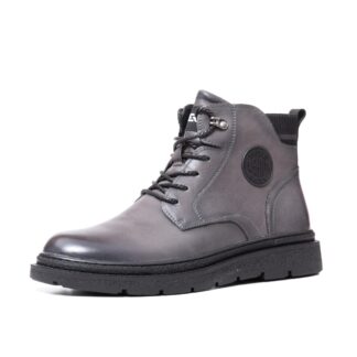 Ghete barbati casual Otter E6E630001B 14-N gri piele naturala
