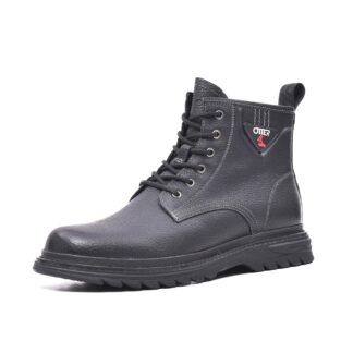 Ghete barbati Otter E6E650020A 01-N negru piele naturala