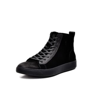 Ghete barbati casual Otter L1L100036 01-2 negru piele naturala nabuc
