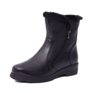 Ghete dama Caprice negru piele naturala 9-26409-41 02B