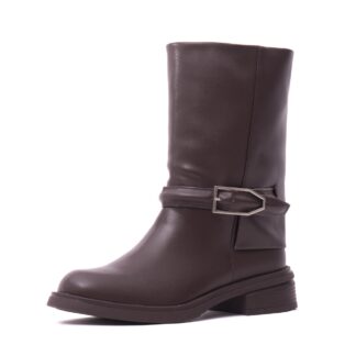 Ghete dama KARISMA V724A494H-61B maro piele naturala
