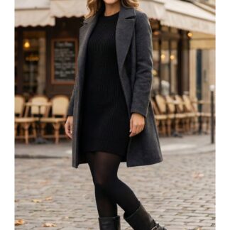 Ghete dama KARISMA V724A494H-61B negru piele naturala