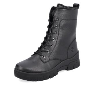 Ghete dama casual Remonte D0E72-01 negru piele naturala