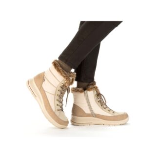 Ghete dama Rieker crem piele ecologica L7742-62