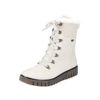 Ghete dama piele ecologica Rieker Y3424-60 crem