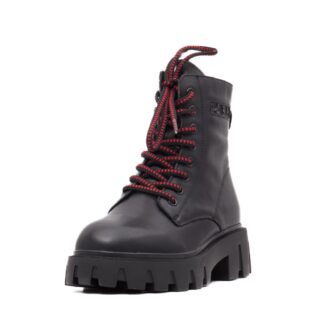 Ghete dama casual PASS Collection M4M400013A 01-N negru piele naturala