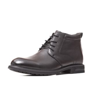 Ghete barbati casual Caribu 7FSN30002 01-N negru piele naturala