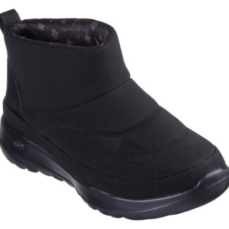 Ghete dama Skechers negru material textil