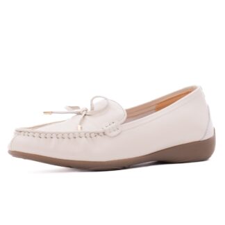Mocasini dama din piele naturala PASS Collection N4D980001B 52-N crem