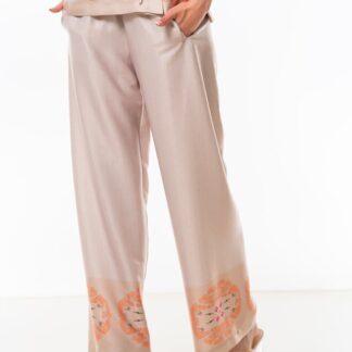 Pantaloni dama Hermosa bej vascoza