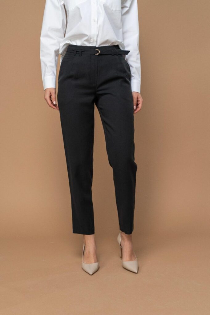 Pantaloni dama Hermosa negru poliester