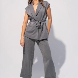 Pantaloni dama Hermosa gri