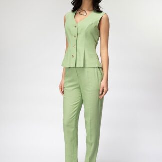 Pantaloni dama Hermosa olive in