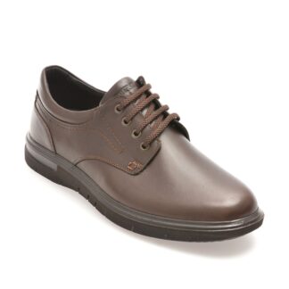 Pantofi barbati casual Otter OT2804 maro piele naturala