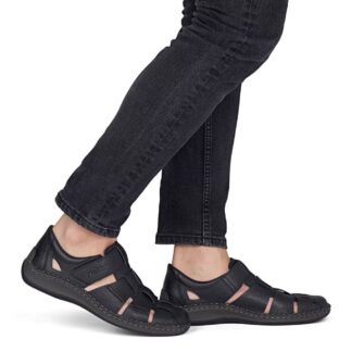 Pantofi barbati Rieker negru piele naturala