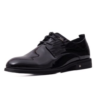 Pantofi barbati Otter E6E640001 01-L negru piele lacuita