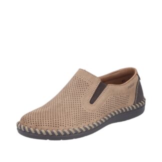 Pantofi barbati casual Rieker maro piele naturala nabuc B2460-25