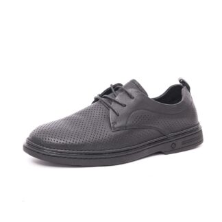 Pantofi barbati casual Otter 7CCJ60003A 01-N negru piele naturala